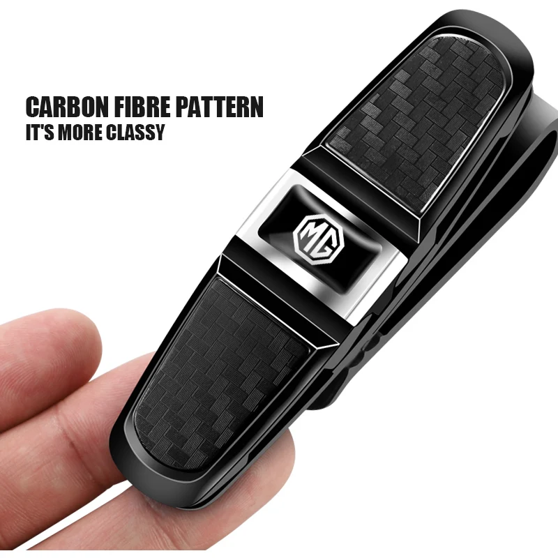 Car Sun Visor Clip 360 Rotation Sunglasses Ticket Card Clamp For MG HS 2022 ZST ZS MG3 MG5 MG6 MG7 GT GS Hector ZX EZS EHS MG3X-