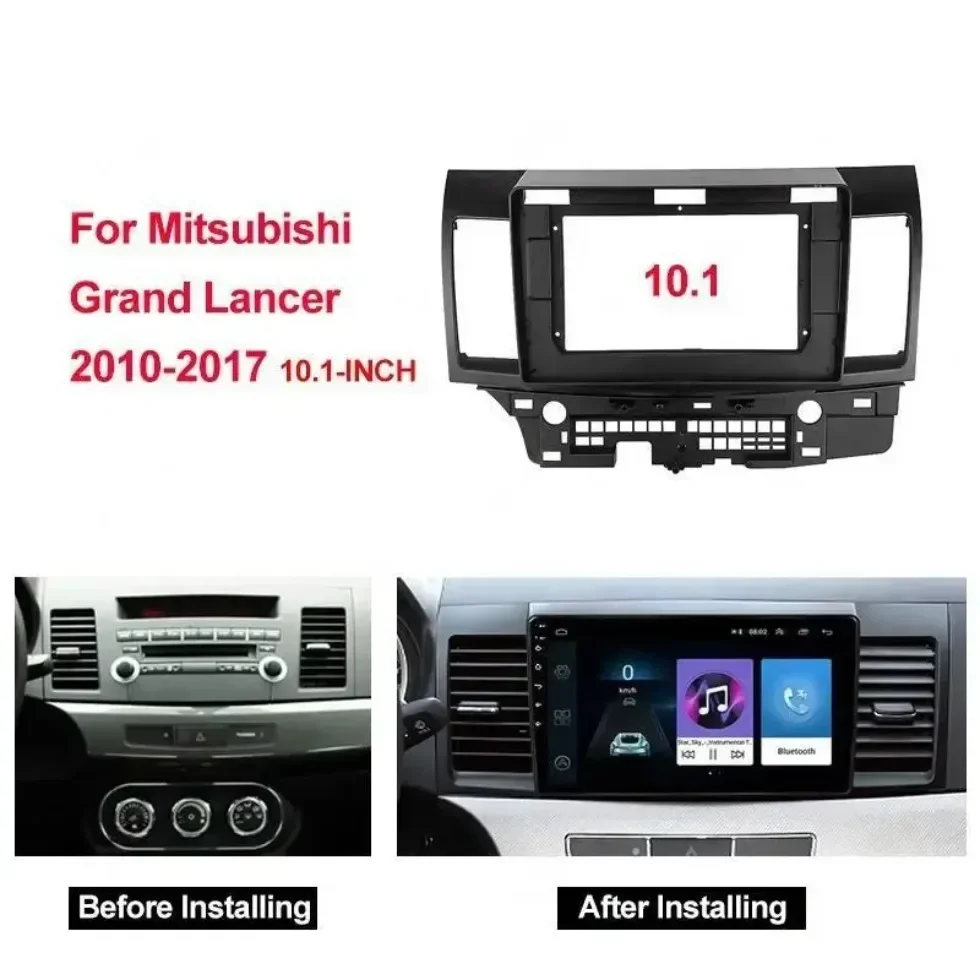 

Автомобильная радиоустановка для Mitsubishi Lancer 2008-2016 9/10.1 дюймовая рамка Android 2Din MP5 плеер стерео панель