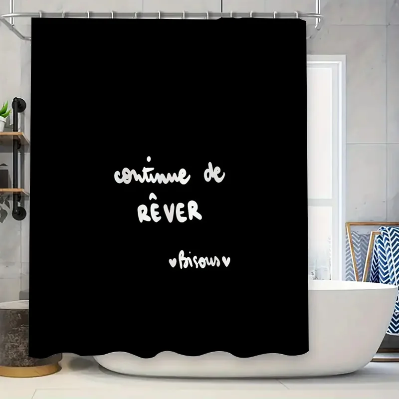 

Elegant Waterfall Shower Curtain Set Modern Abstract Art Bathroom Decor Waterproof Liner Included Chic Home Textile