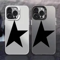 G-Golden gooseS  Phone Case For iPhone 16 11 12 13 14 15 Pro Max Plus Shockproof Hard Cover colored silver IMD hard