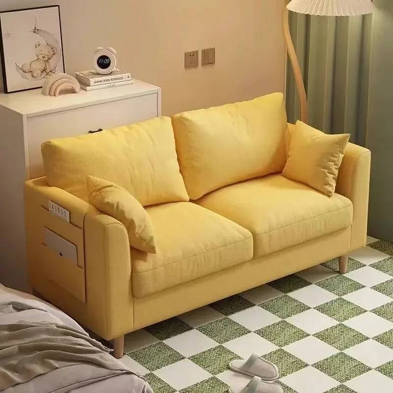 

MORE DESIGN Nordic Light Luxury Creative Shell Family Comfort Fabric Reclining Wooden Living Room Leisure Lounge Chair