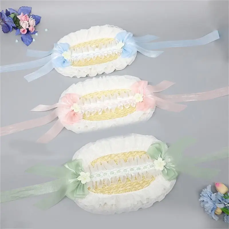 Y3ne victorien Bonnet en dentelle pour femmes filles TEAPARTY DRAYUP HAT CHEPIED