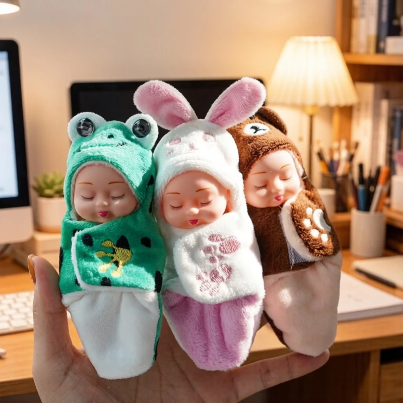 Mini Muñeca Reborn de Juguete, Serie de Animales de Simulación con Ropa, Muñeca Humanoide Articulada, Juguete para Niños, Regalo de Cumpleaños