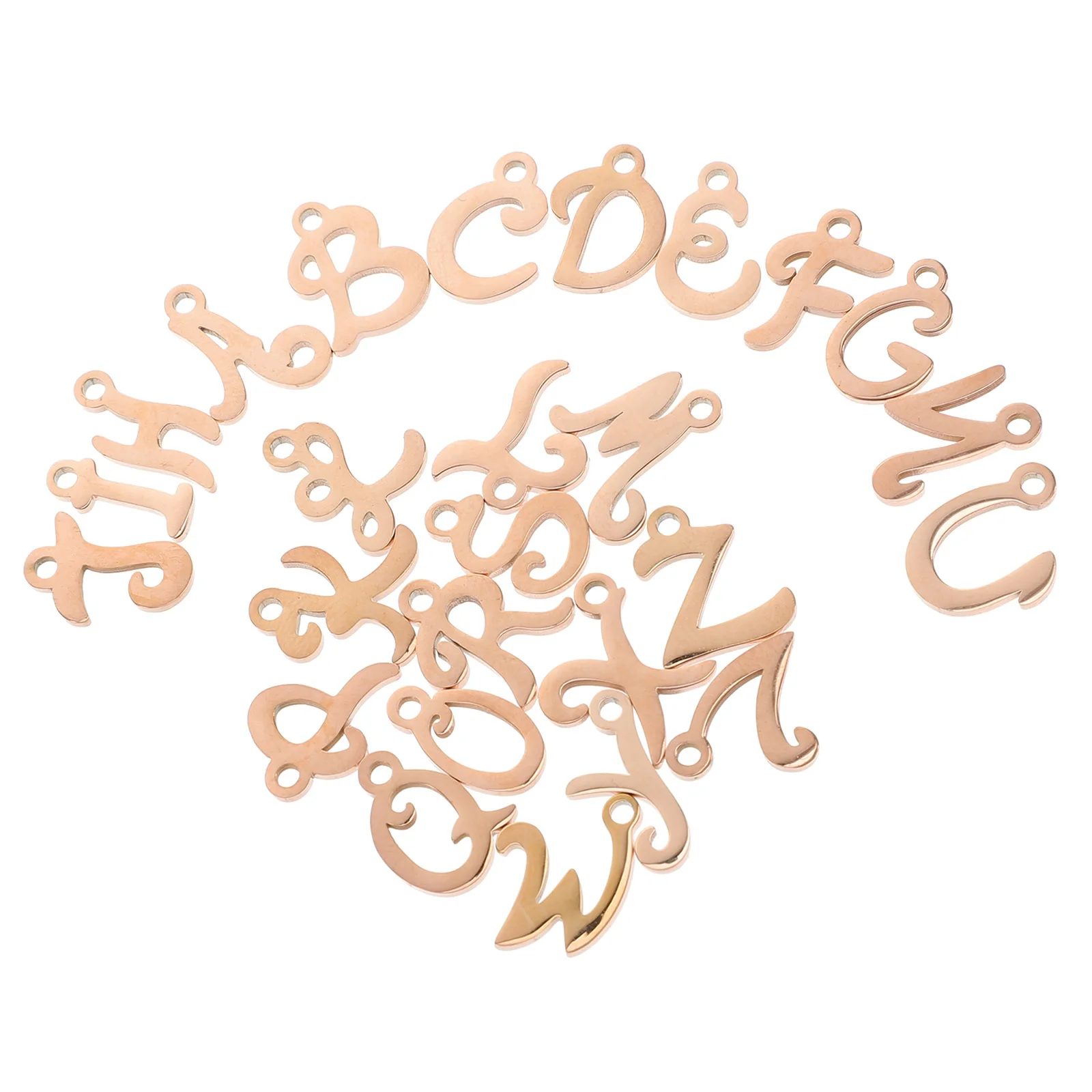 26Pcs Letter Charms Pendant Alphabet DIY Jewelry Making Bracelet Necklace Earrings Scrapbooking Alphabet Pendants