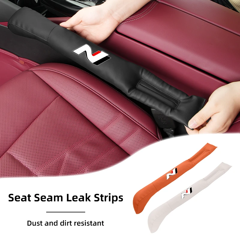 Car Seat Gap Filler Carbon Side Seam Strip Leak-Proof Plug Accessories For Hyundai I30 I20 IX35 I40 Tucson Getz Veloster Kona El