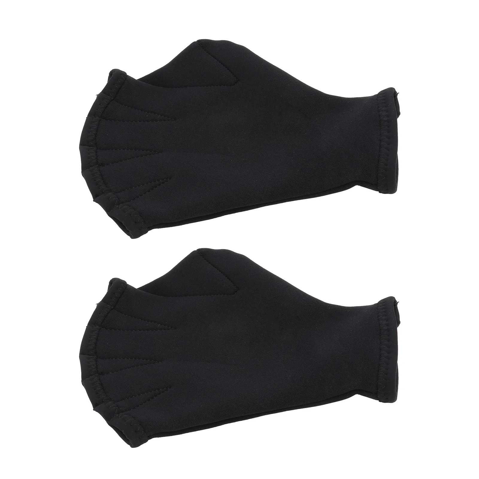 

Swim Gloves Webbed Dumbbell Black Mitten Kids Accessories Soft Breathable Sweat Absorbing Skin Friendly Sun Protection Full