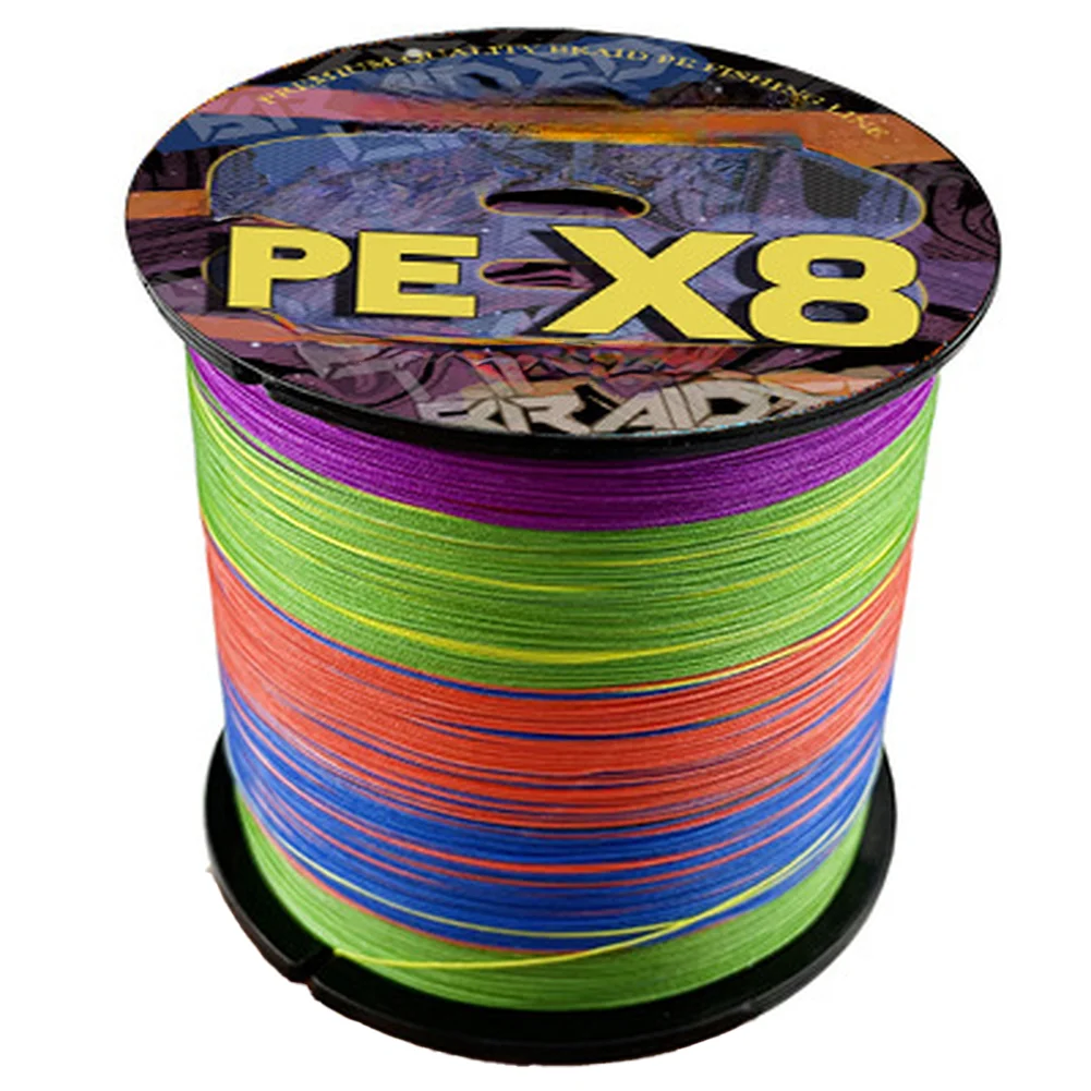 Beach Surfcasting 100 M 328 Ft 8-strand Braid Strong Fishing Mainline Fishing Line Lure Mainline Compatible With Baitcasting