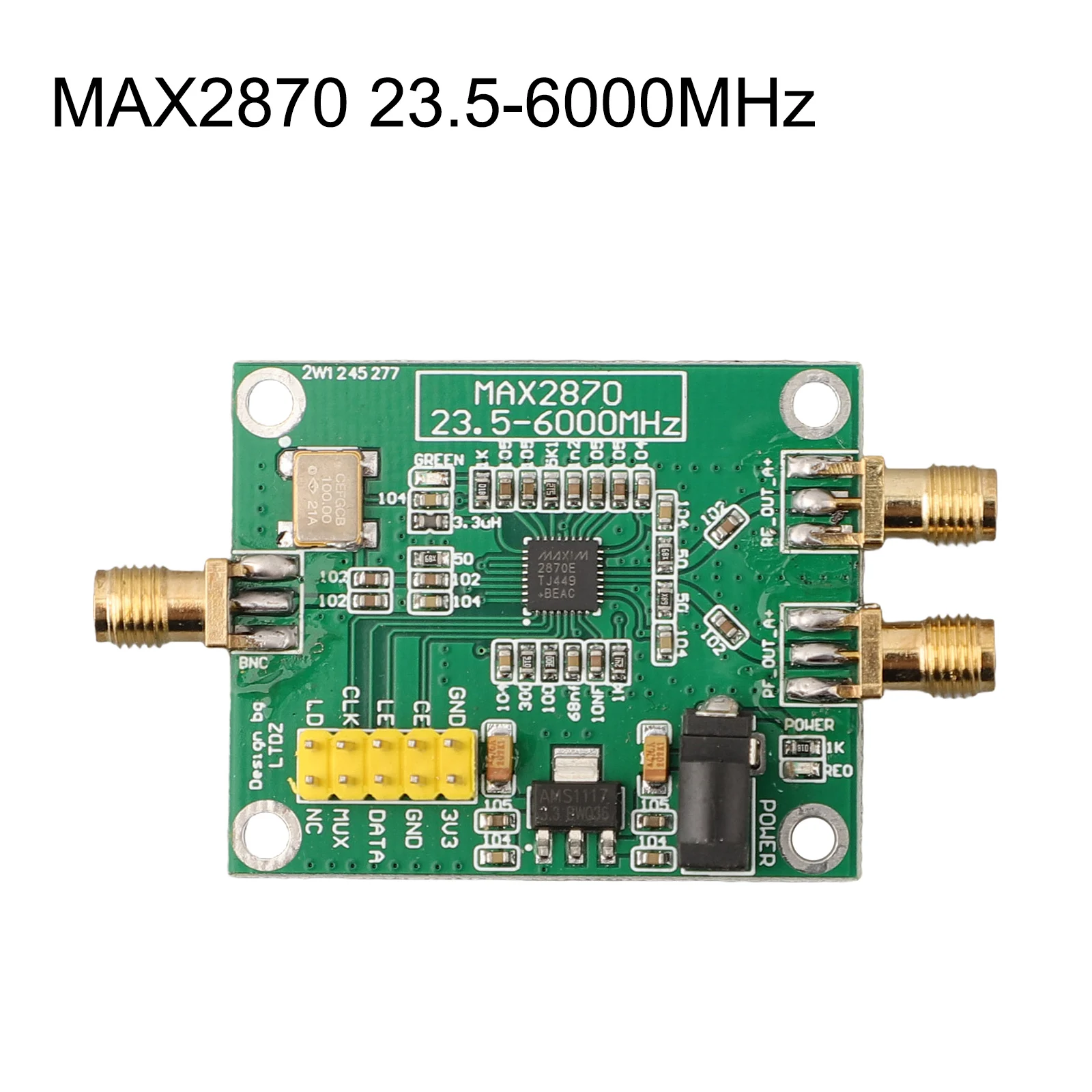 RF Signal Source 3.3V Pin Header MAX2870 23.5-6000MHz Clock Frequency RF Signal Source Signal Generator Module