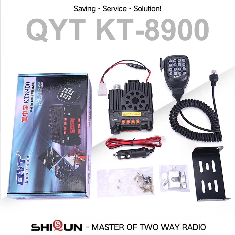 QYT KT-8900 Mini Mobile Radio Base Station 25W Long Range 20 KM Dual Band VHF 136-174 UHF 400-480Mhz Car Walkie Talkies 25 Watts