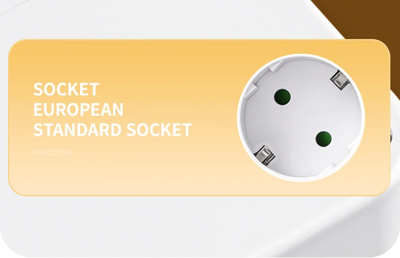 EU-Stecker-Steckdosenleisten. Zwei Spezifikationen mit oder ohne USB-Typ-C-Anschluss. Wandladegerät für das Heimbüro – Detail 29