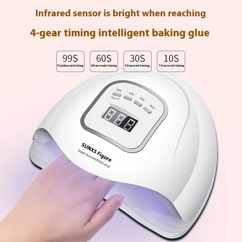 120w X5max เล็บและเล็บอัจฉริยะ Quick-Drying Baking Light Therapy Machine Light Therapy เล็บศิลปินเล็บ