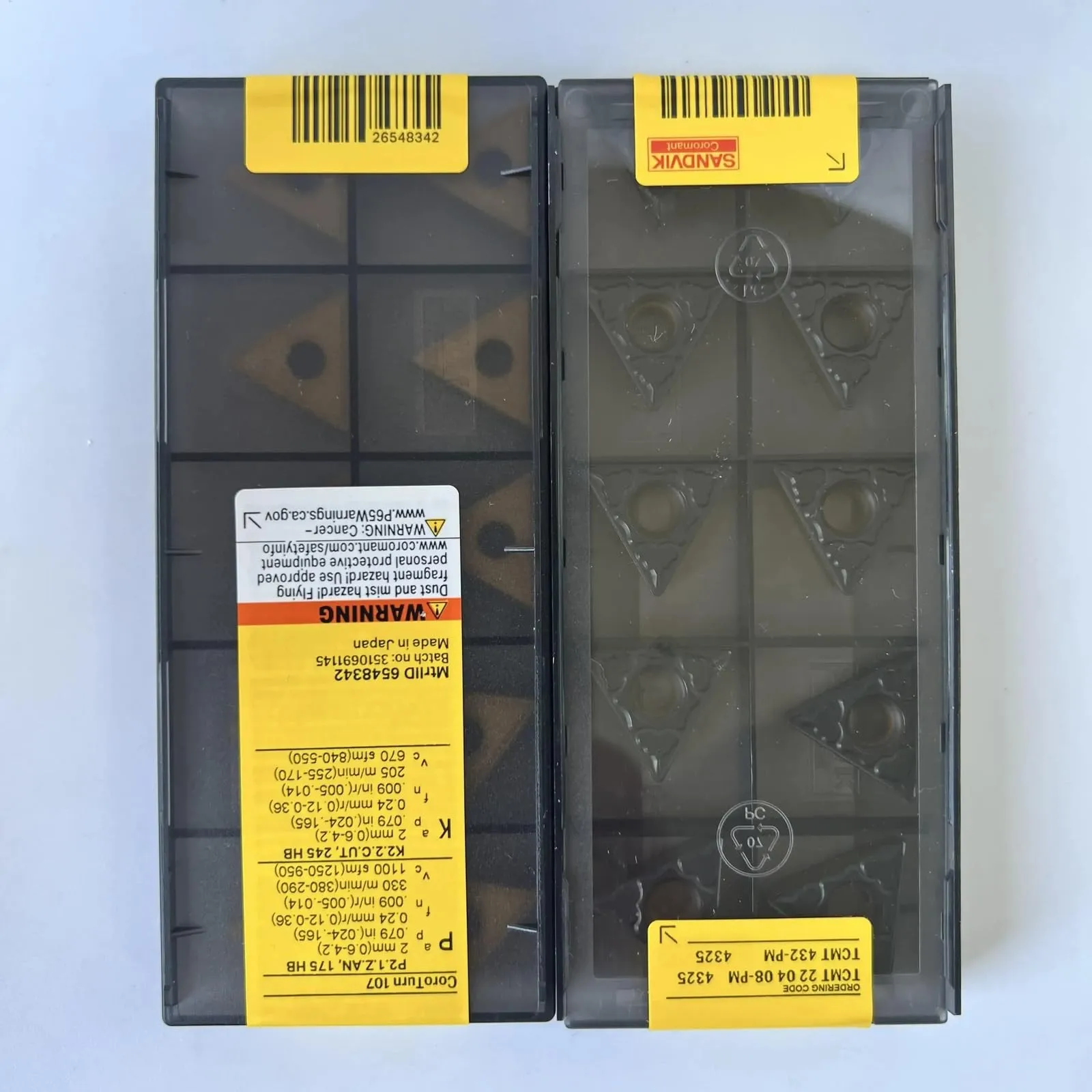 

Original SANDVIK / TCMT220408-PM 4325 / Hard alloy CNC Blade 10 Pcs