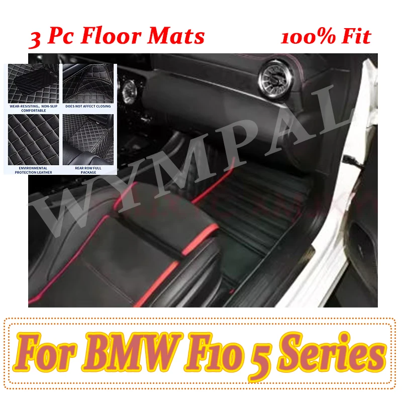 

Luxury Car Floor Mats For BMW F10 5 Series 2016 2015 2014 2013 2012 2011 2010 Carpets Custom Foot Pads Interior Auto Accessories