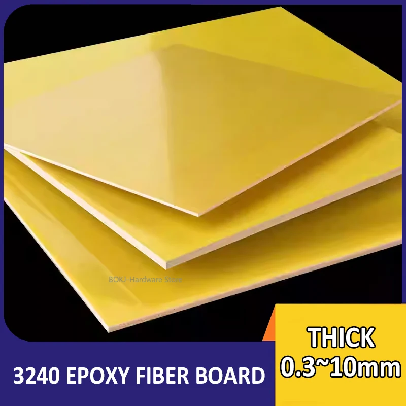 

3240 Плата из эпоксидного волокна, изоляционный лист из эпоксидной смолы, устойчивая к высоким температурам, толщина 0,3 мм ~ 10 мм