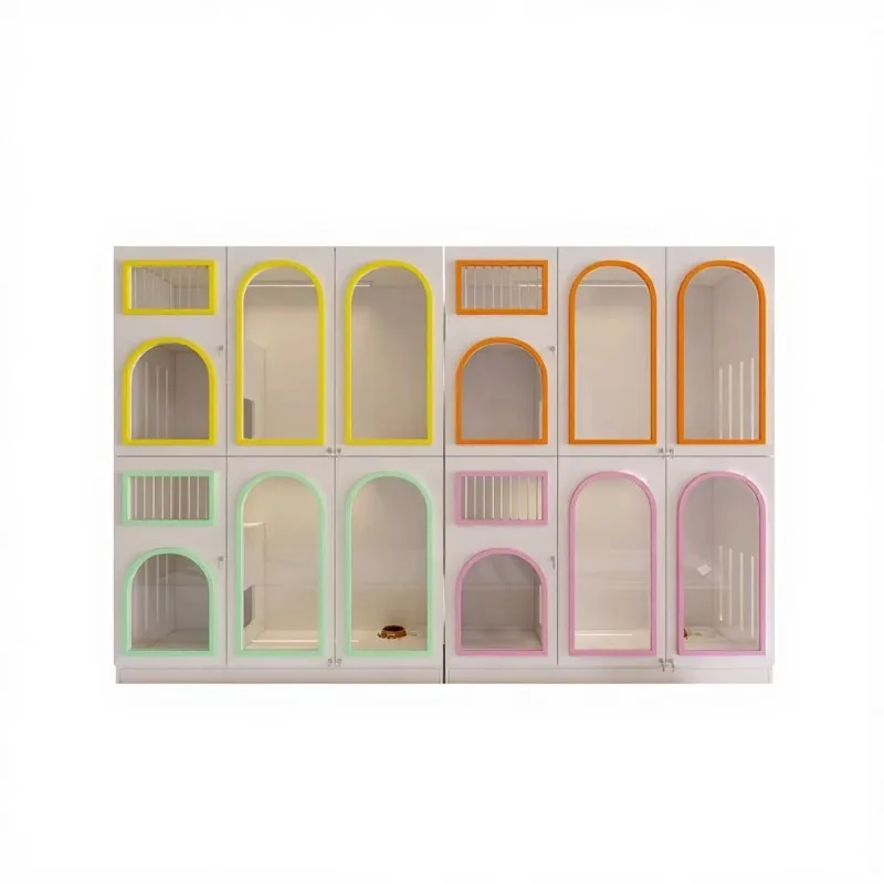 ized solid wood luxury cat display cabinet large space glass cat breeding cage with button closed cat villa
