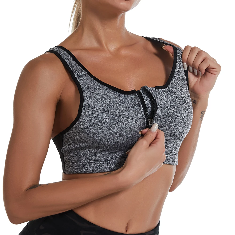 Top à soutien-gorge intégré de sport pour femmes, dos nu, séchage rapide, pour la course, entraînement, fitness, yoga,