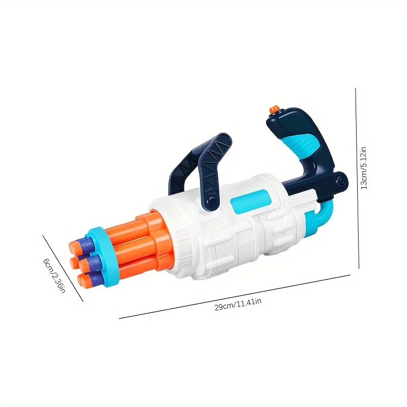 لعبة مسدسات الرغوة للأطفال، لعبة إطلاق الرصاص الناعمة لبنادق Nerf مع أسطوانة دوارة أوتوماتيكية مكونة من 6 فتحات، للاستخدام الداخلي والخارجي #3