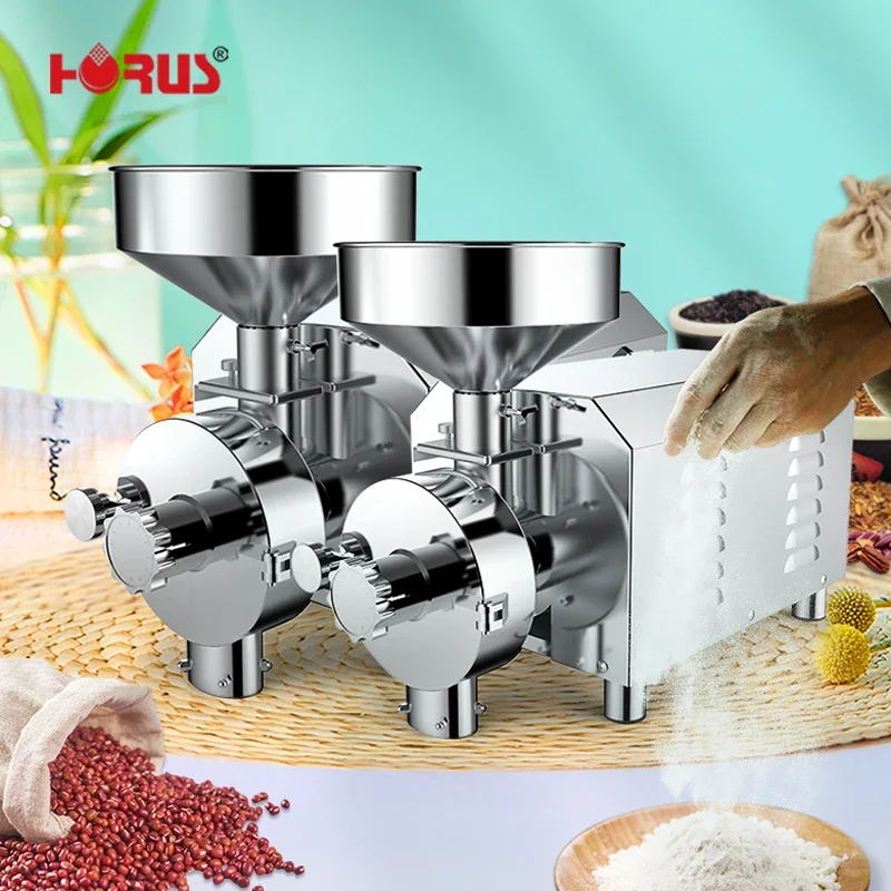 High Quality Fine Grinder Even Powder Grinder Electric Commercial Use Flour Milling Machine With Steel Materialss