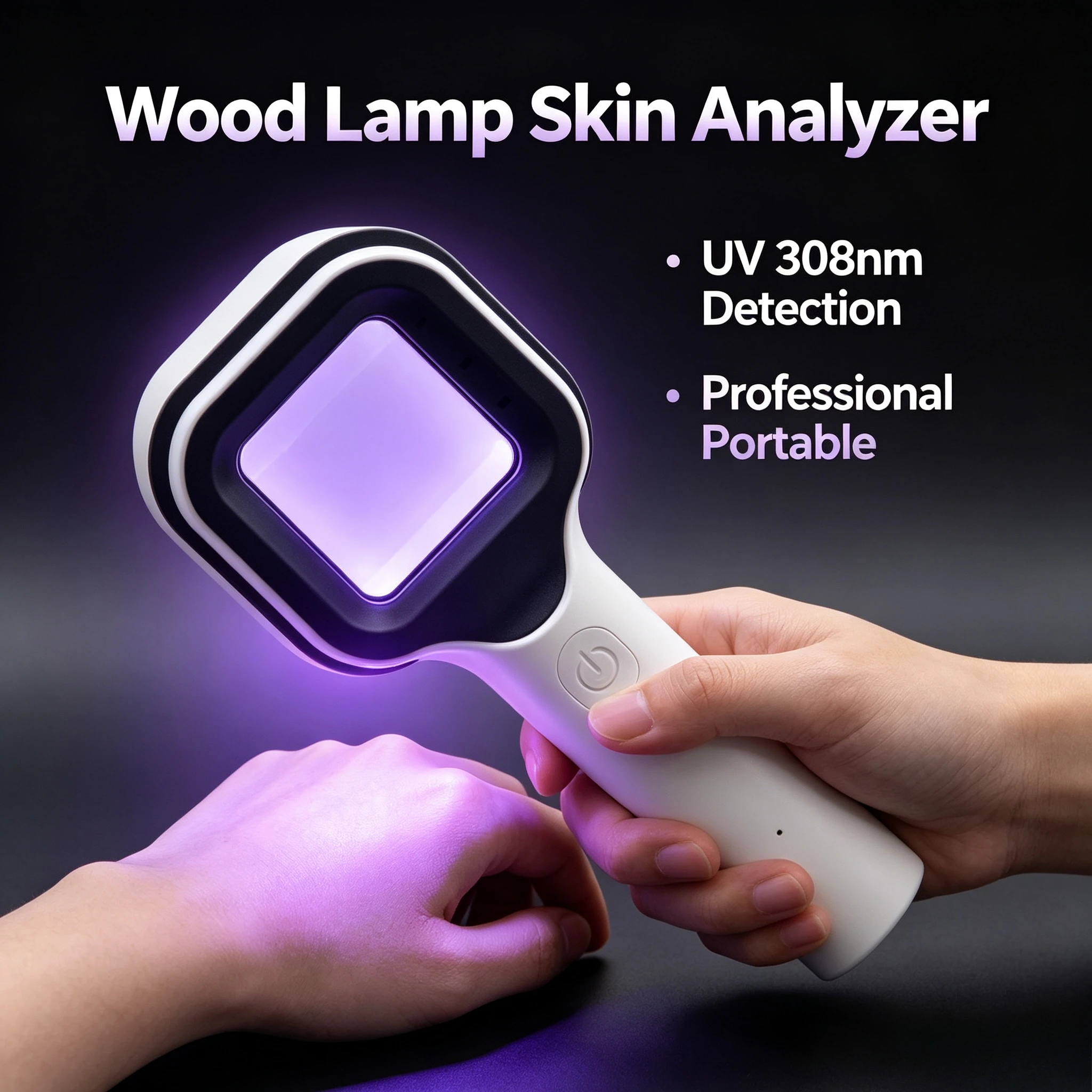 Wood Lamp UV 308 Skin Analyzer Professional Medical Home Rehabilitation Detection Magnifier Device Portable Clinical Diagnostic