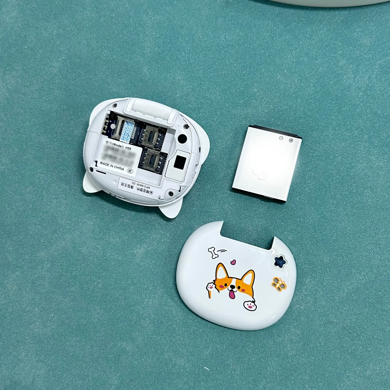 Cute Mini Koki Mobile Phone Flip Cartoon Kids Children Dual Sim 2G GSM Keyboard Botton MP3 Player Unlocked New Cellphone