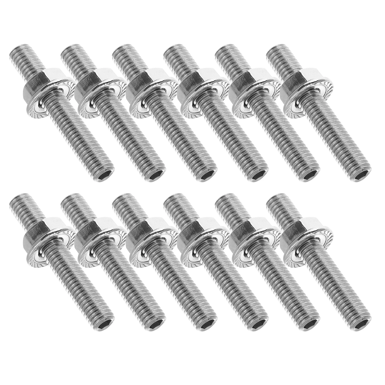 

Stainless Steel Exhaust Manifold Bolt Set 4.6 5.4 Engine Heavy Duty Reinforcement Kit Flange Repair Hardware Clamps Car