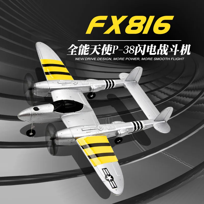 FX816 Rc Plane P38 Lightning Fighter Fixed Wing Remote Control Airplanes Glider Model Airplane Toys For Children Halloween Gifts