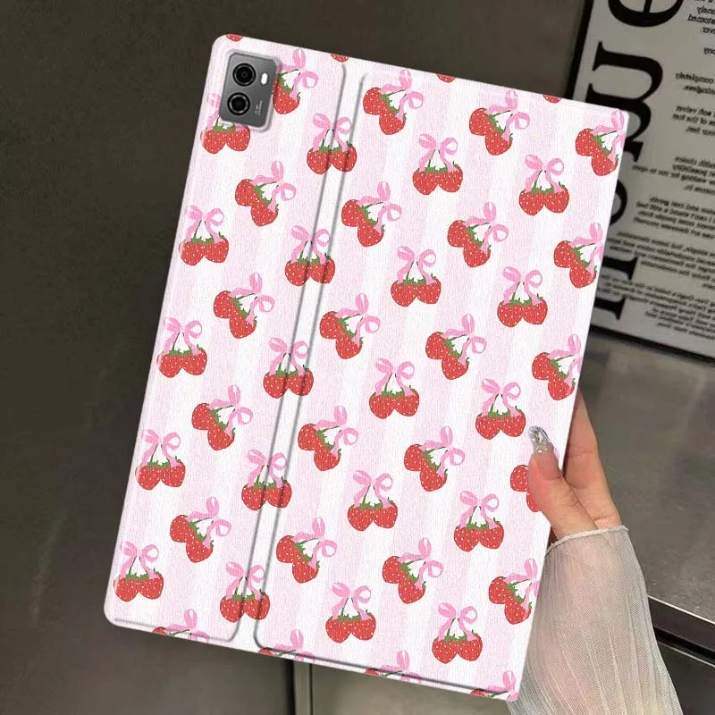 Cartoon Strawberry Rabbit Cover For Lenovo Xiaoxin Tab Pad K10 K11 Y700 P11 3rd GT Pro Plus Gen Tablet Case Gift