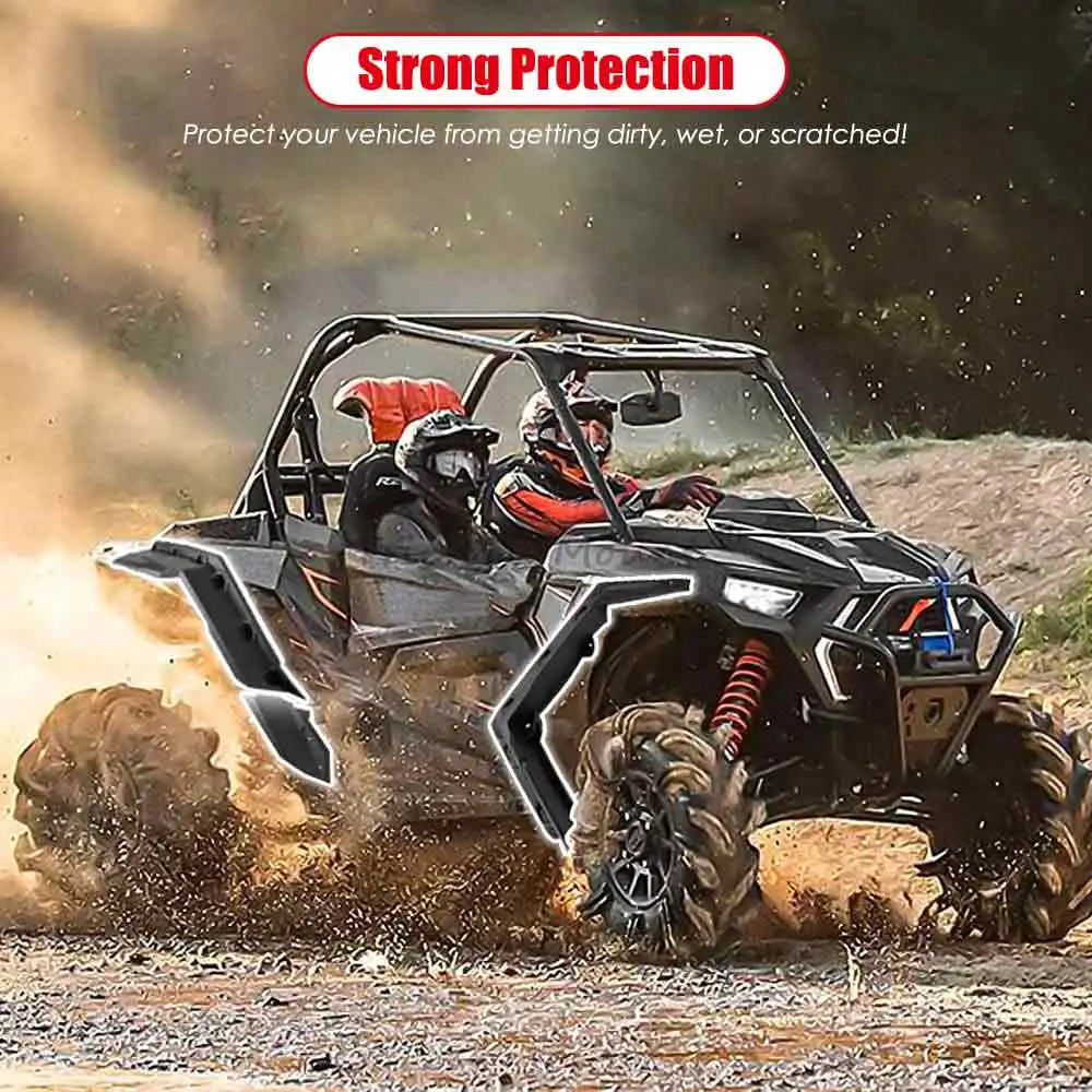 For Can-Am Maverick X3 Max DS RS XRS XRC XMR Turbo RR 17-2024 UTV Front Rear Fender Flares Mud Guards #71500297 - view 3