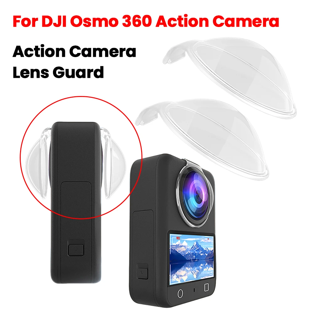 For DJI Osmo 360 Action Camera Lens Guard Anti-Collision Camera PC Lens Guard Seamless Plastic Lens Cover Camera Accessories