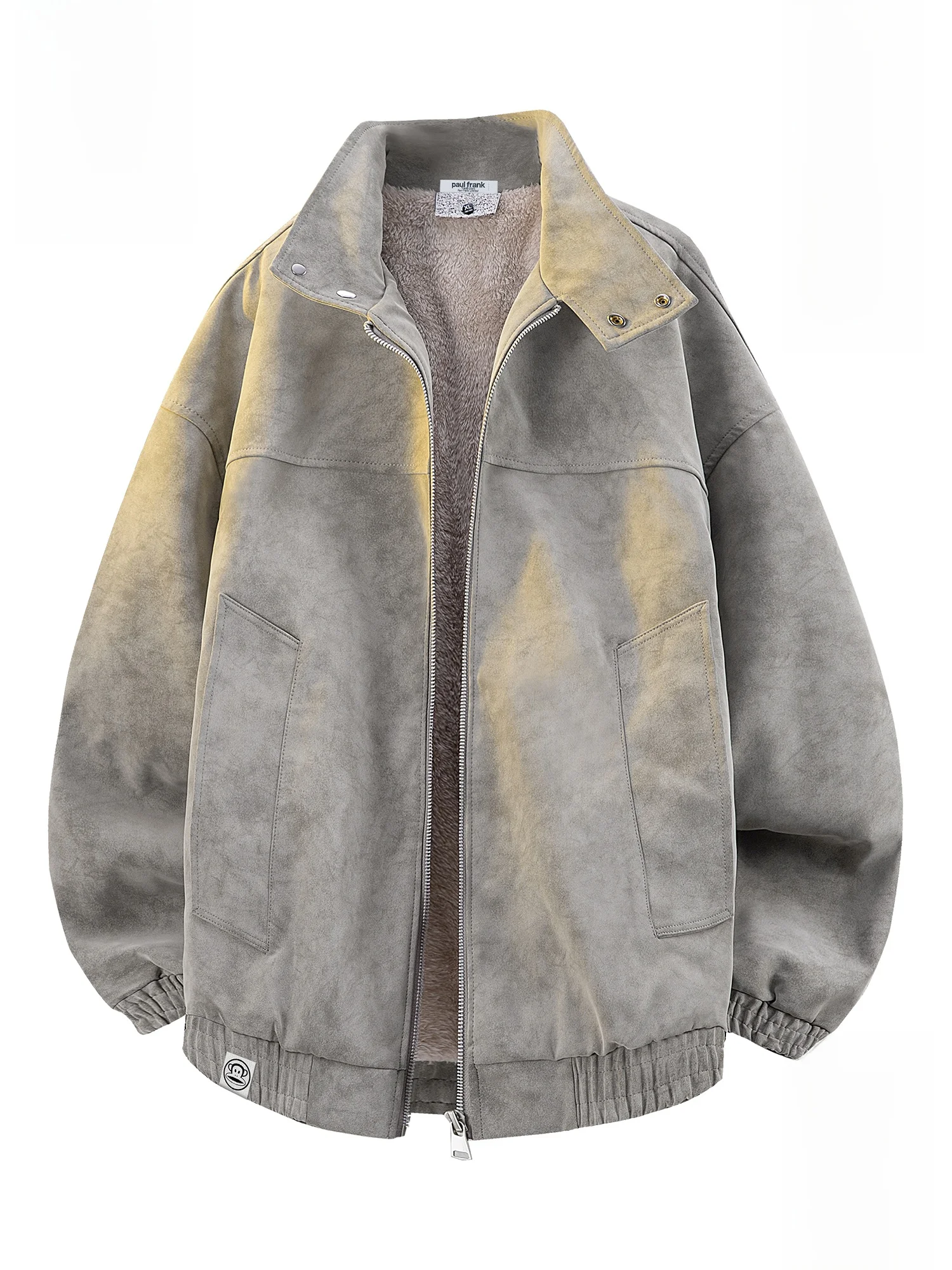 

PaulFrank Fce Lined Stand Collar Dyed Jaet Men's Winter New Sle Cotton Jaet Coat Large Mouth Monkey Design