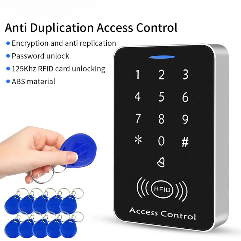 

Standalone Fingerprint Access Controller Device 125Khz RFID Access Control Keypad Digit Panel Card Reader For Door Lock System