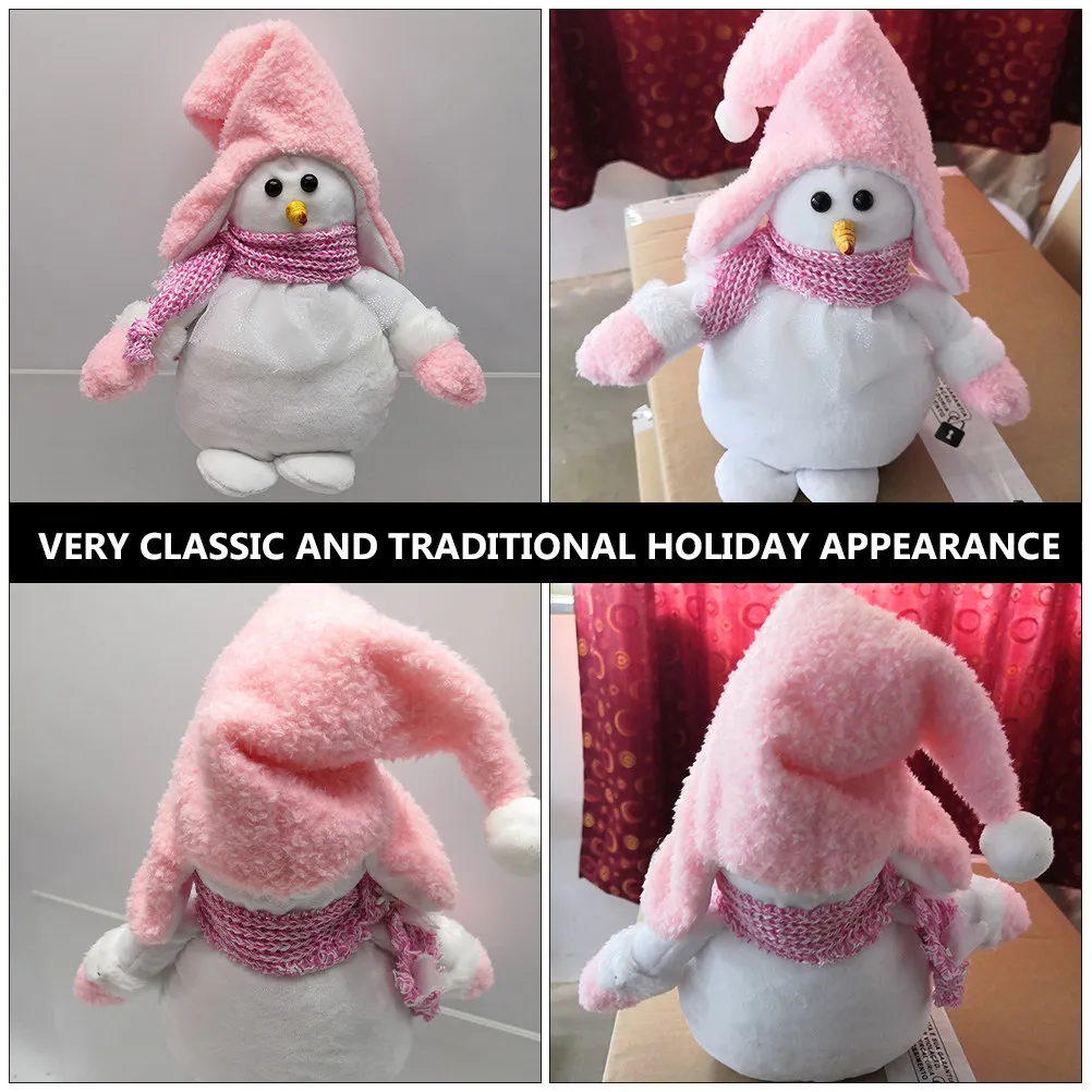 

1Pcs Christmas Snowman Decorative Cloth Ornament Adorable Xmas Home Desktop Bedroom Sofa Decor Christmas Gift Ornament