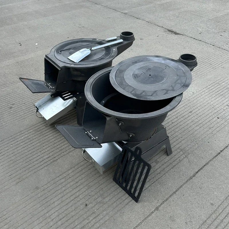 موقد كبير من الحديد الزهر عالي التحمل ومقاوم لدرجات الحرارة العالية، موقد حديد الخنزير #2