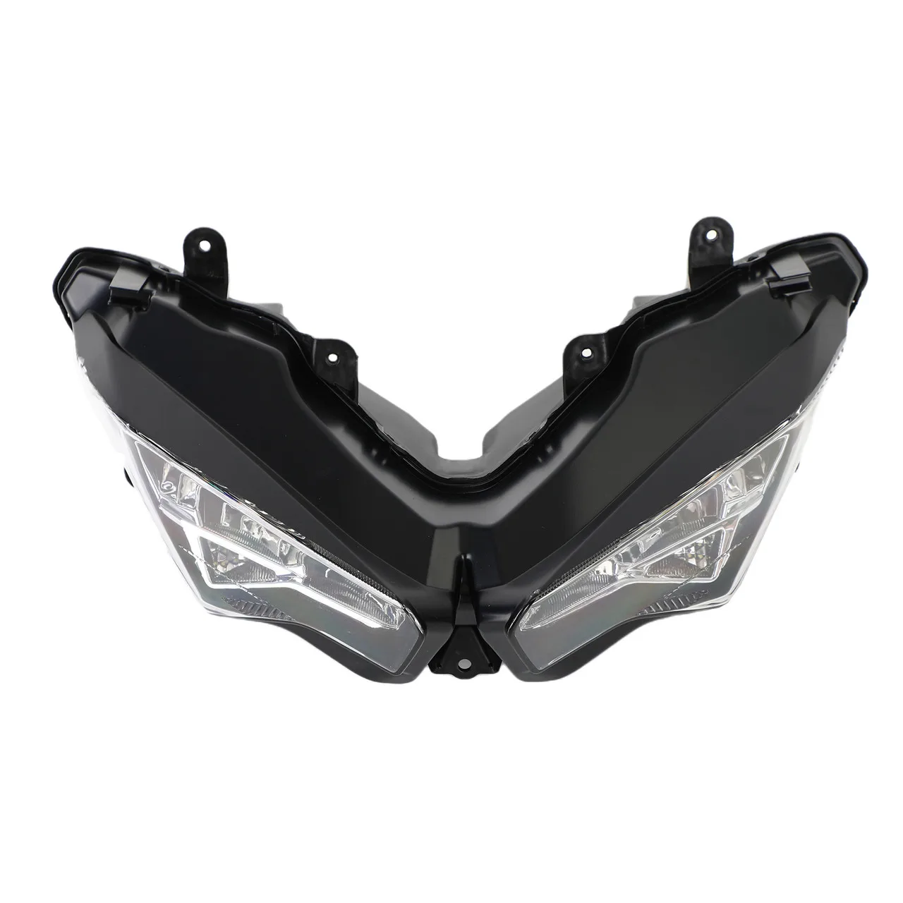 Motorcycle Front Headlight Assembly Headlamp LED Head Light Lamp Protector For Kawasaki Ninja 400 2018 2019 2020 2021 2022 2023