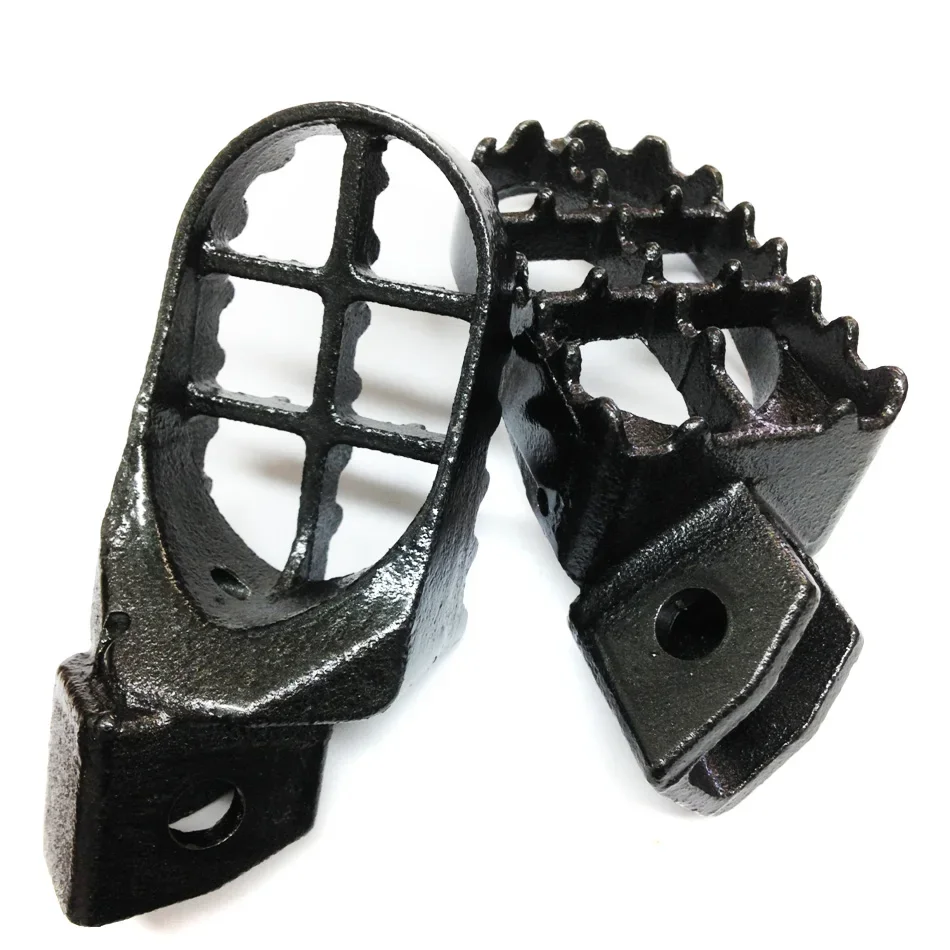 Motorcycle Parts Motocross MX Steel Foot Pegs for Yamaha YZ80 WR250 YZ125 YZ250 WR500 WR200 Gray