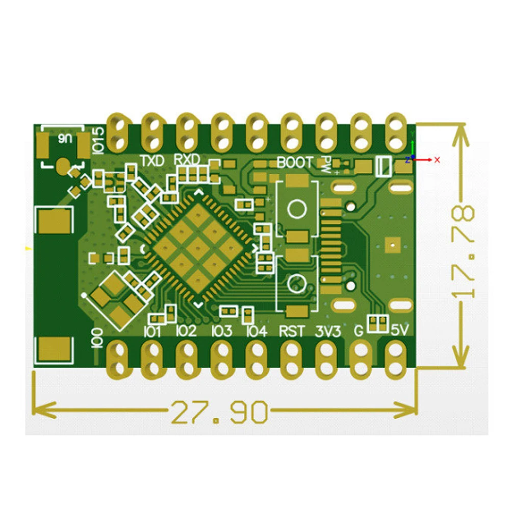 MINI ESP32-C5 Entwicklungsboard Dual-Frequenz 2,4G und 5GHz Bluetooth 5.0 RISC-V Typ-C Energiesparendes WiFi6-Modul N4 4MB Flash – Detail 9