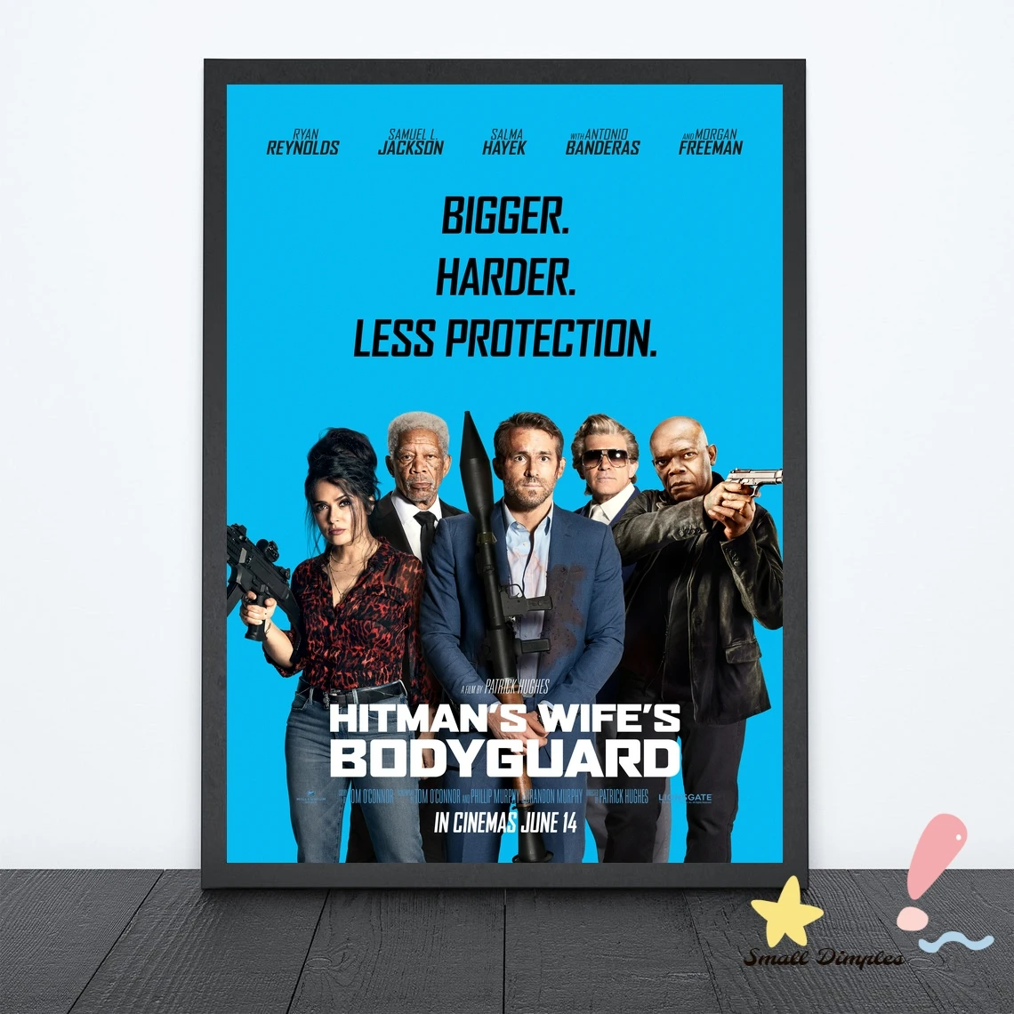 The Hitman’s Wife’s Bodyguard Classic Movie Poster Canvas Art Print Home Decoration Wall Painting ( No Frame )