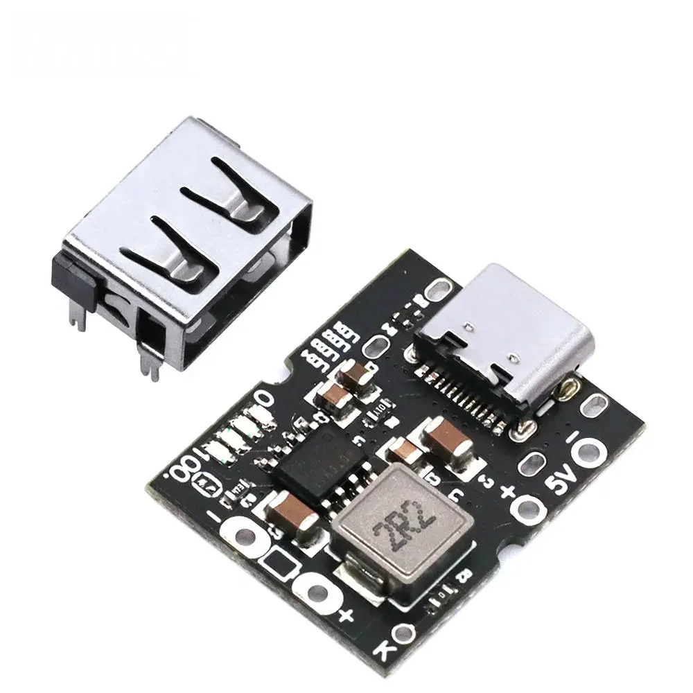 Konwerter USB typu C 5 V 2 A Boost Moduł zasilania Step-Up Bateria litowa Płyta zabezpieczająca ładowanie Ładowanie i rozładowanie zintegrowane