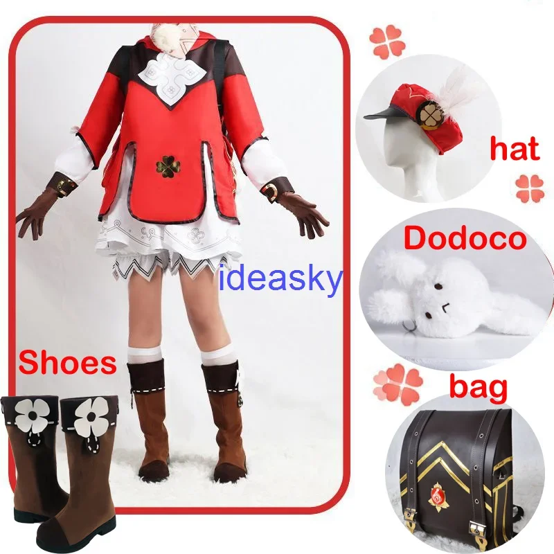 

Genshin impact Klee genshin impact witch cosplay детская обувь парик рюкзак сумка новый кожаный костюм miccostumes Детский рюкзак для девочек