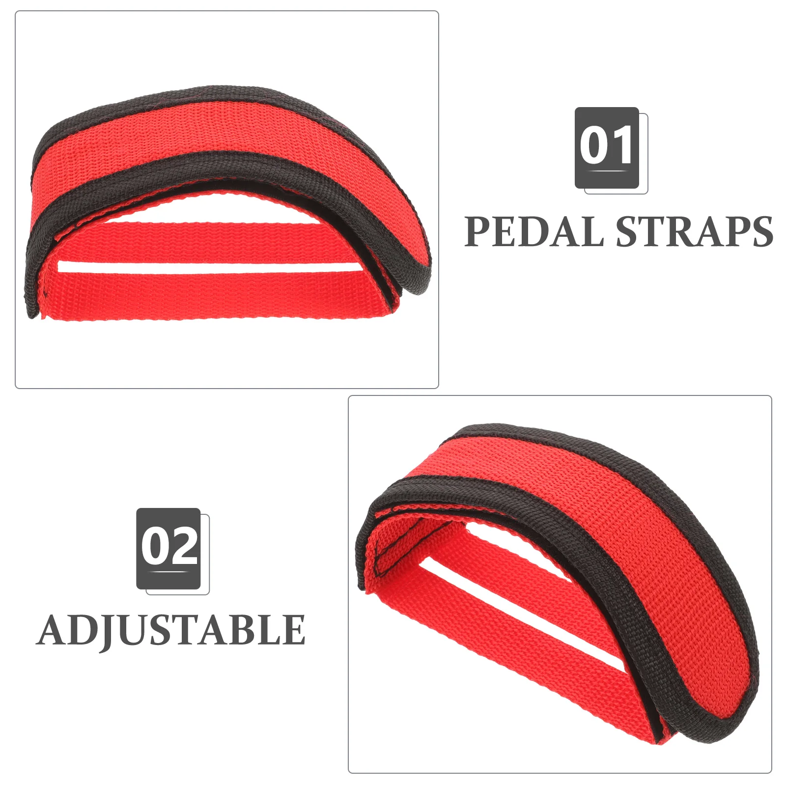

Leg Straps Exerciser Pedal Bike for Pedals Bicycles Feet Foot Sports Toe Adjustable