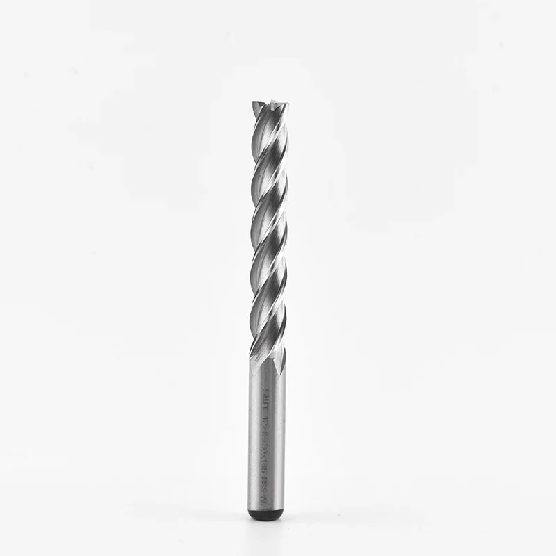 Extra long white steel milling cutter, extra hard straight shank end milling 4 Flute 8 10 12 16 18 20mm CNC Machining Tool