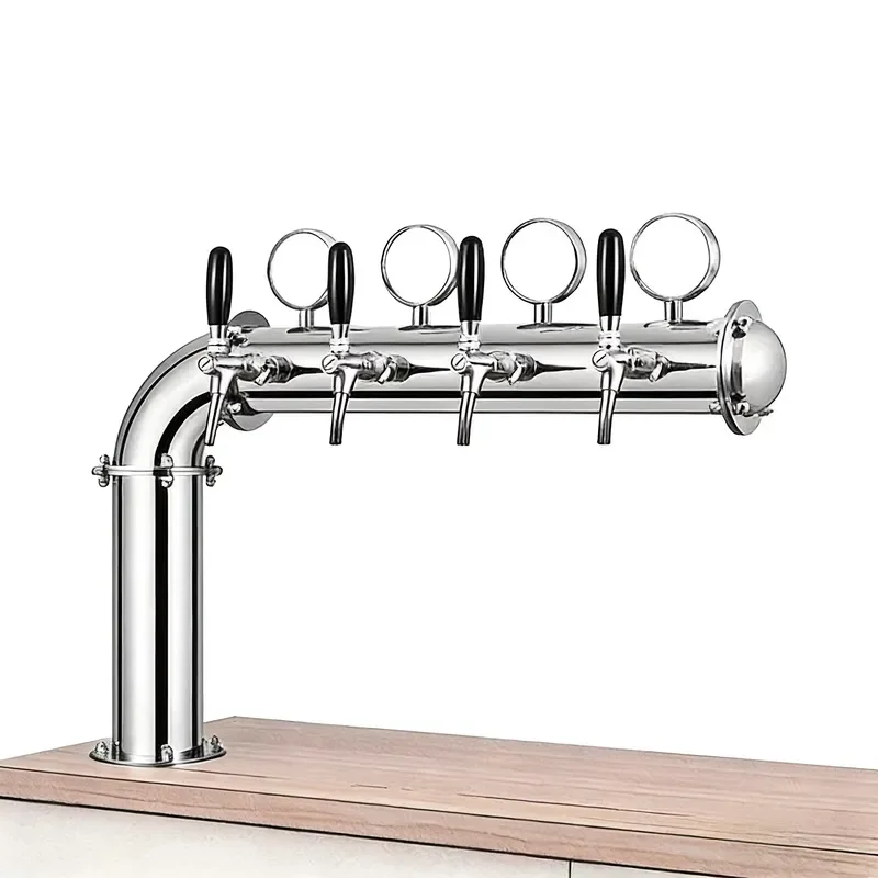 L Type Beer Tower with Four Hole/ Beer Tap