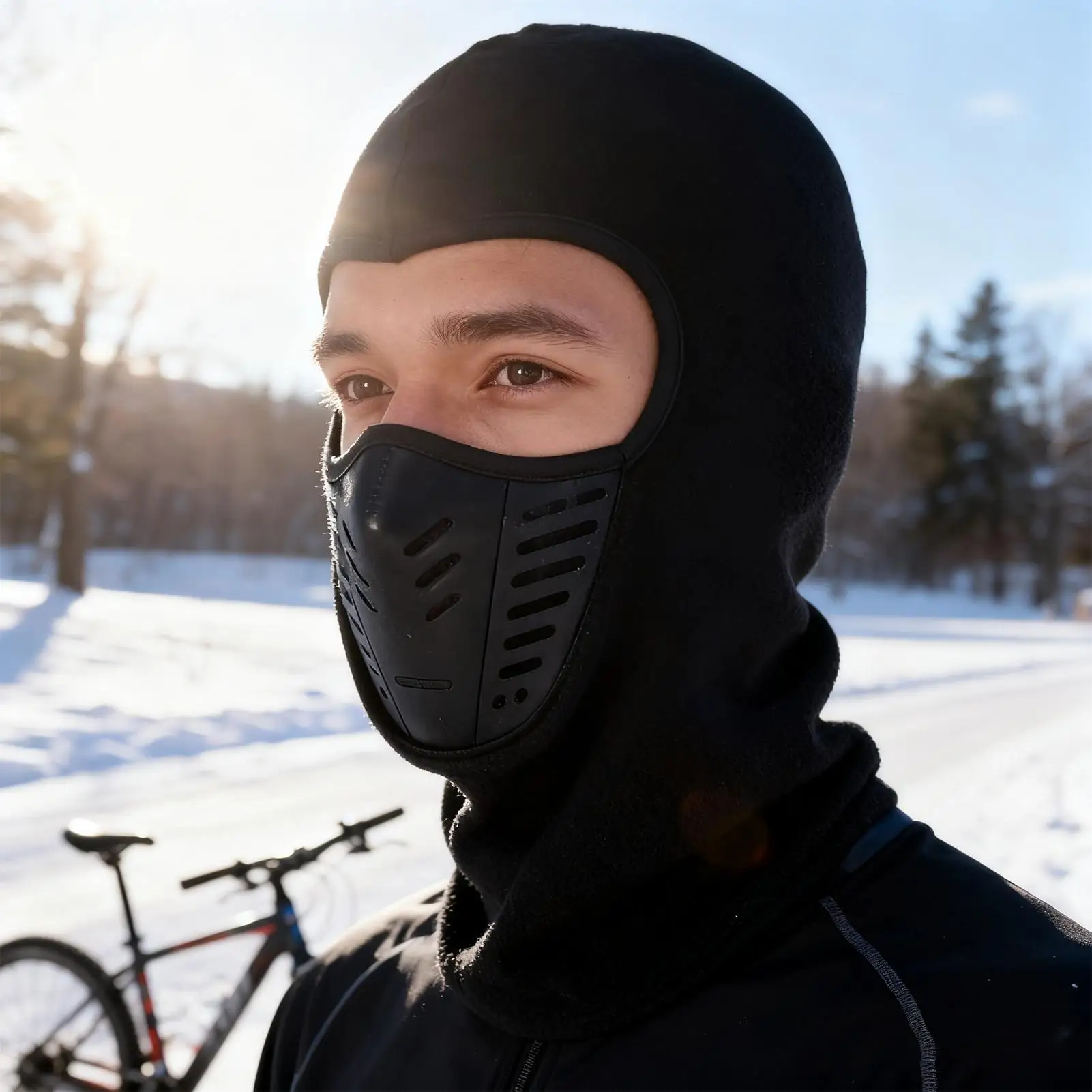 

Face Cover For Motorcycle Riding Warm Breathable Elastic Cold Weather Protector Scarf Winter Ski Face Cover Headwear For Fishing