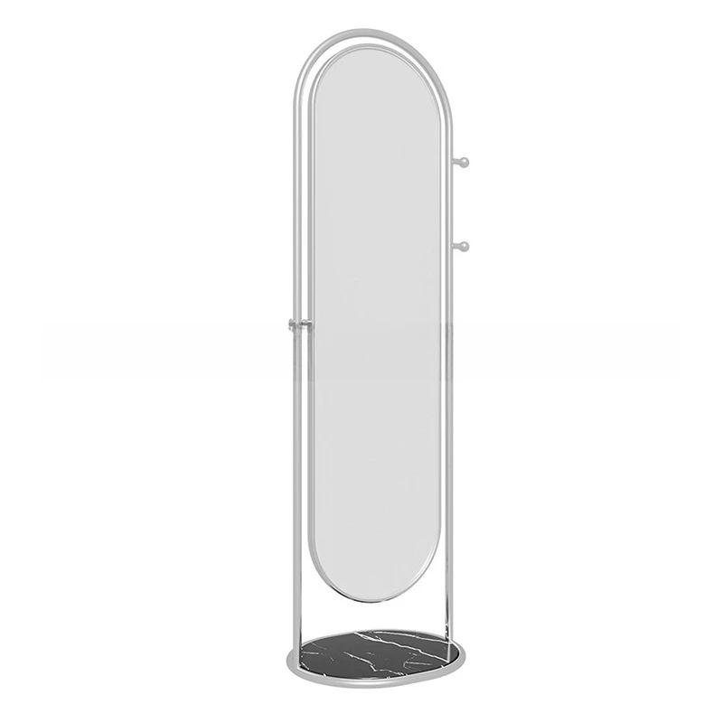 

High definition arched dressing mirror, home fitting mirror, multifunctional hanging rack integrated floor mirror