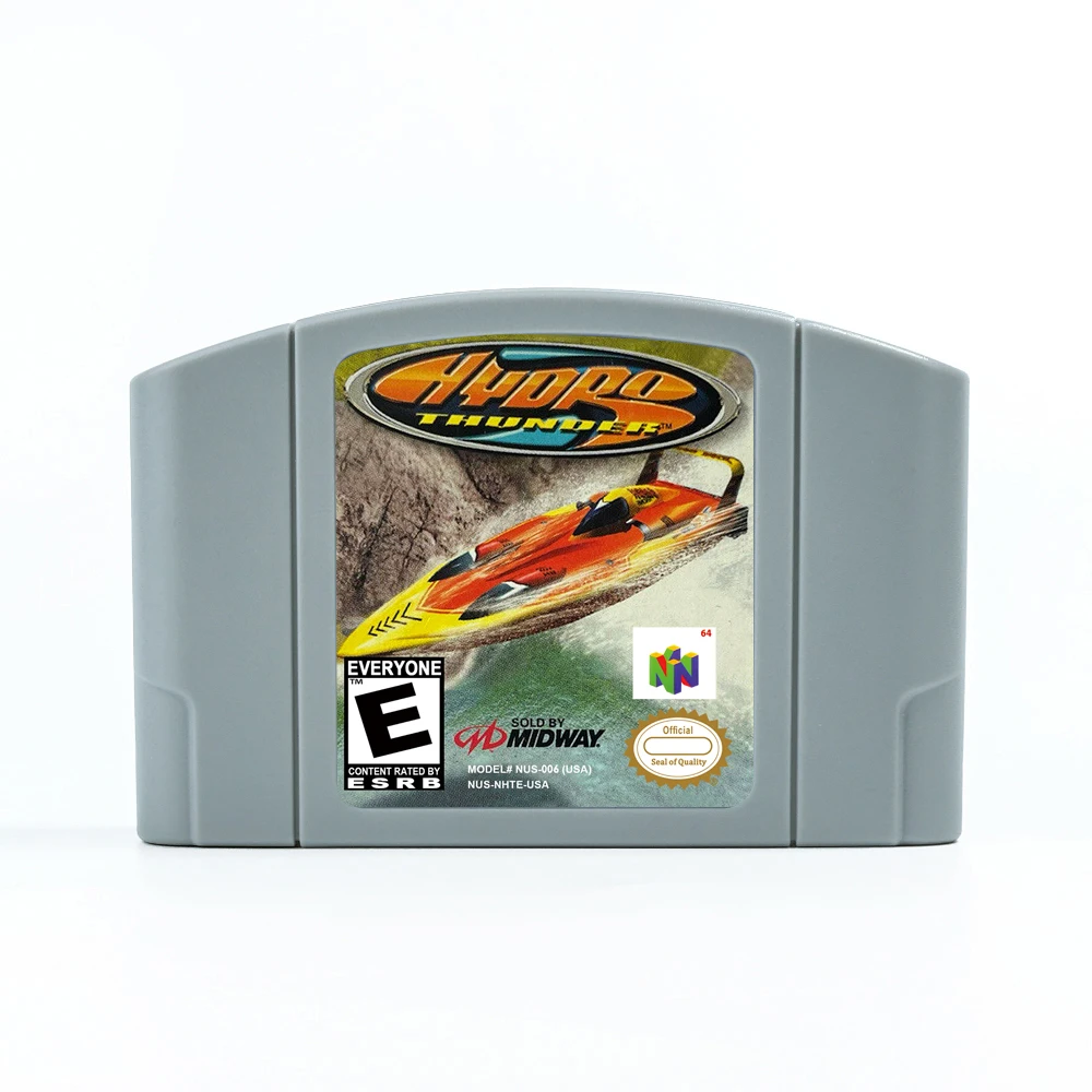 Hydro Thunder for Retro 64  Bit Game Cartridge USA Version NTSC FormatChidren Gift Gaming