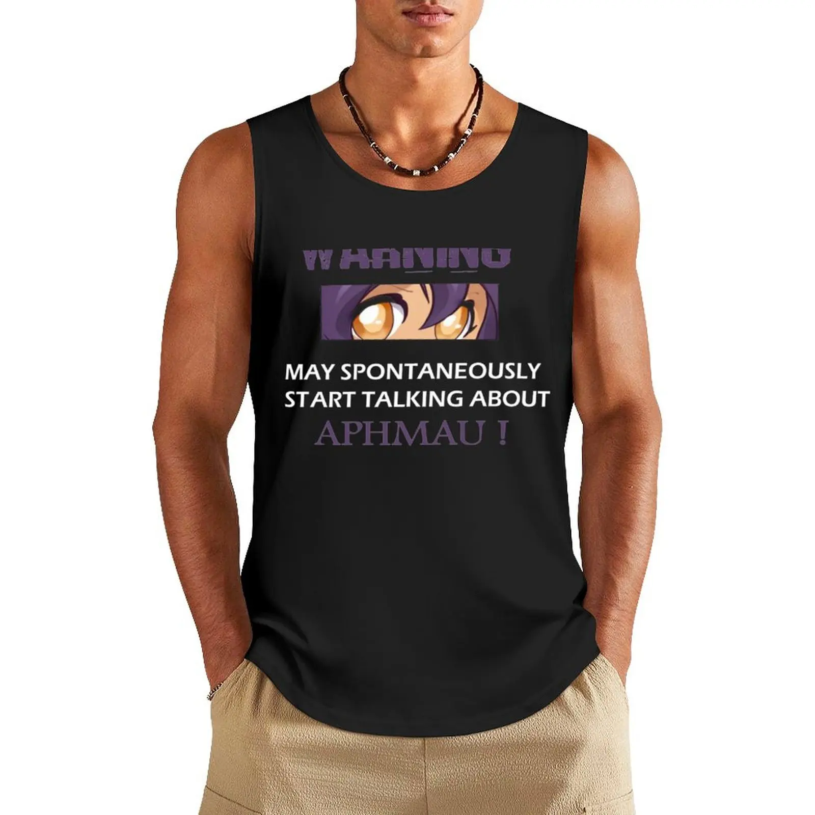 

warning ! may spontaneously start talking about aphmau ! Tank Top Men's gym clothing cool things Muscle fit