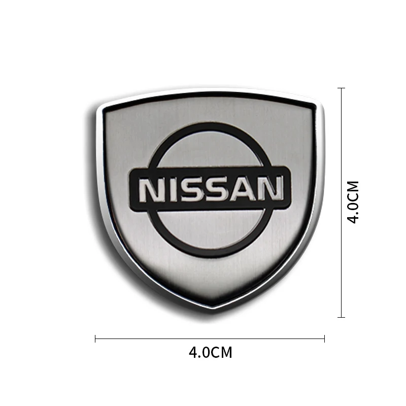 3D Metal Chrome Car Window body Emblem Badge Sticker Decal for Nissan X-trail Qashqai Note Juke Sentra Patrol Navara Micra Nismo