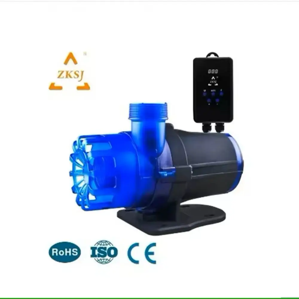

ZKSJ Blue Series Super Quiet Adjustable DC Aquarium Water Circulation Return Pump for Saltwater Freshwater Fish Tank