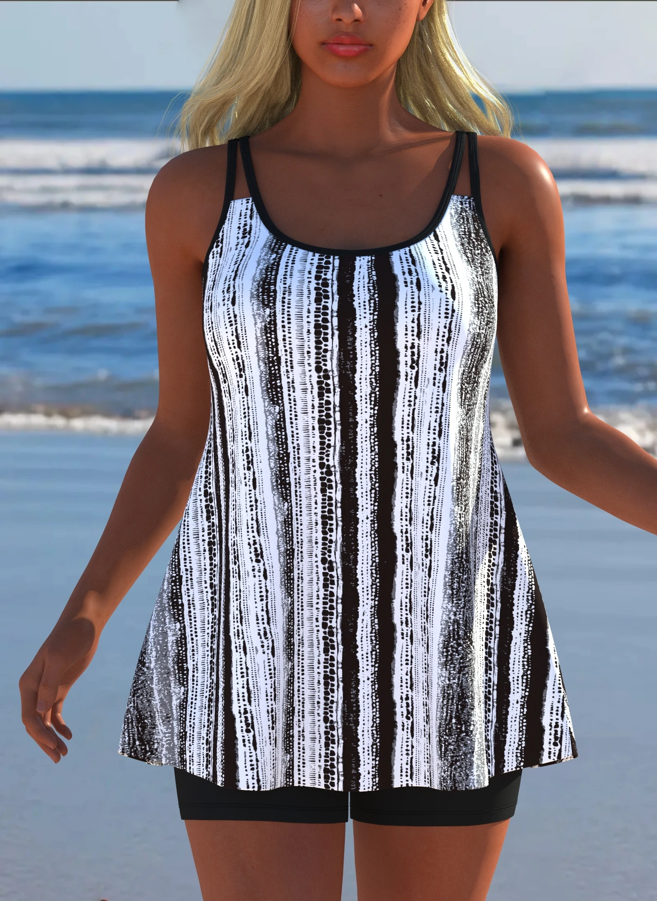 

Women's Swimwear Swimming Suit Beach Outfits Summer Beach Festival Vacation Travel Sexy Luxury Modern Two Piece Set Tankinis