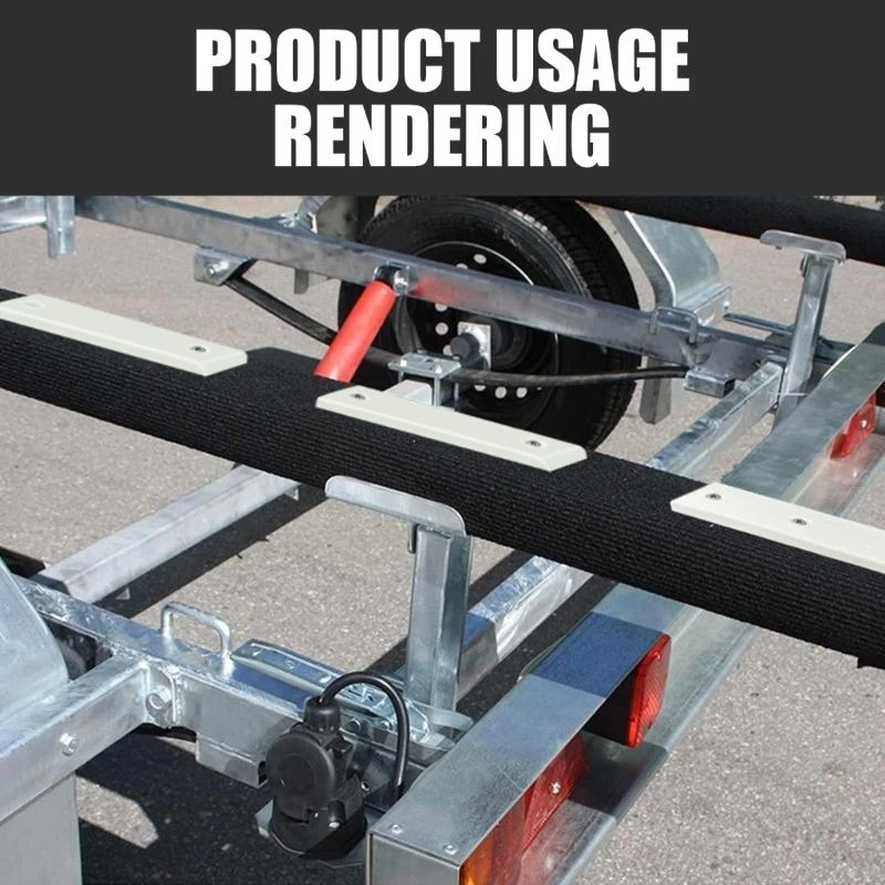 P9FD Upgrade Perahu Trailer Slide Pads Bantalan Dukungan Trailer Kapal Tugas Berat Baterai untuk meningkatkan stabilitas & yang